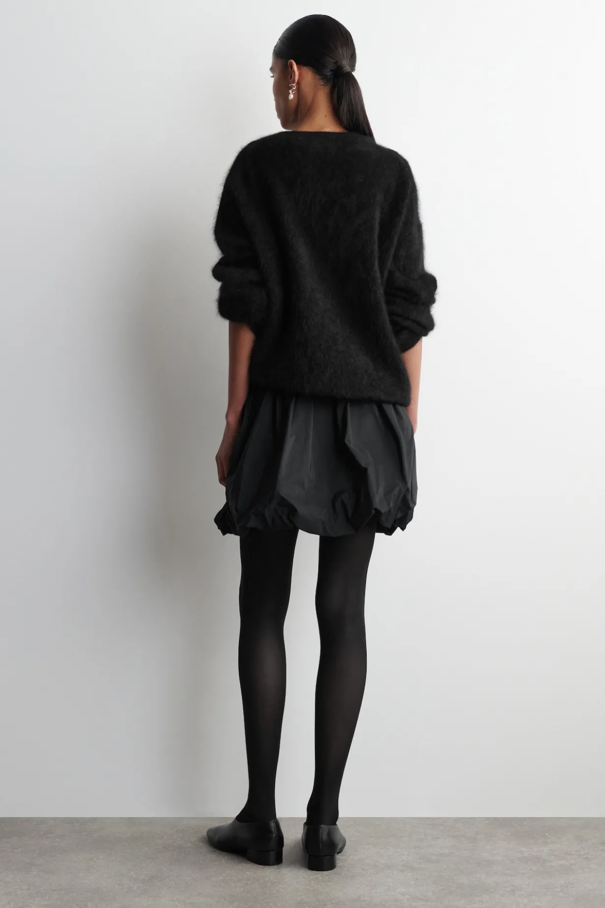 BUBBLE-HEM MINI SKIRT