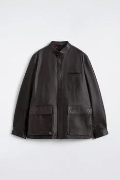 BURNISHED NAPPA LEATHER JACKET