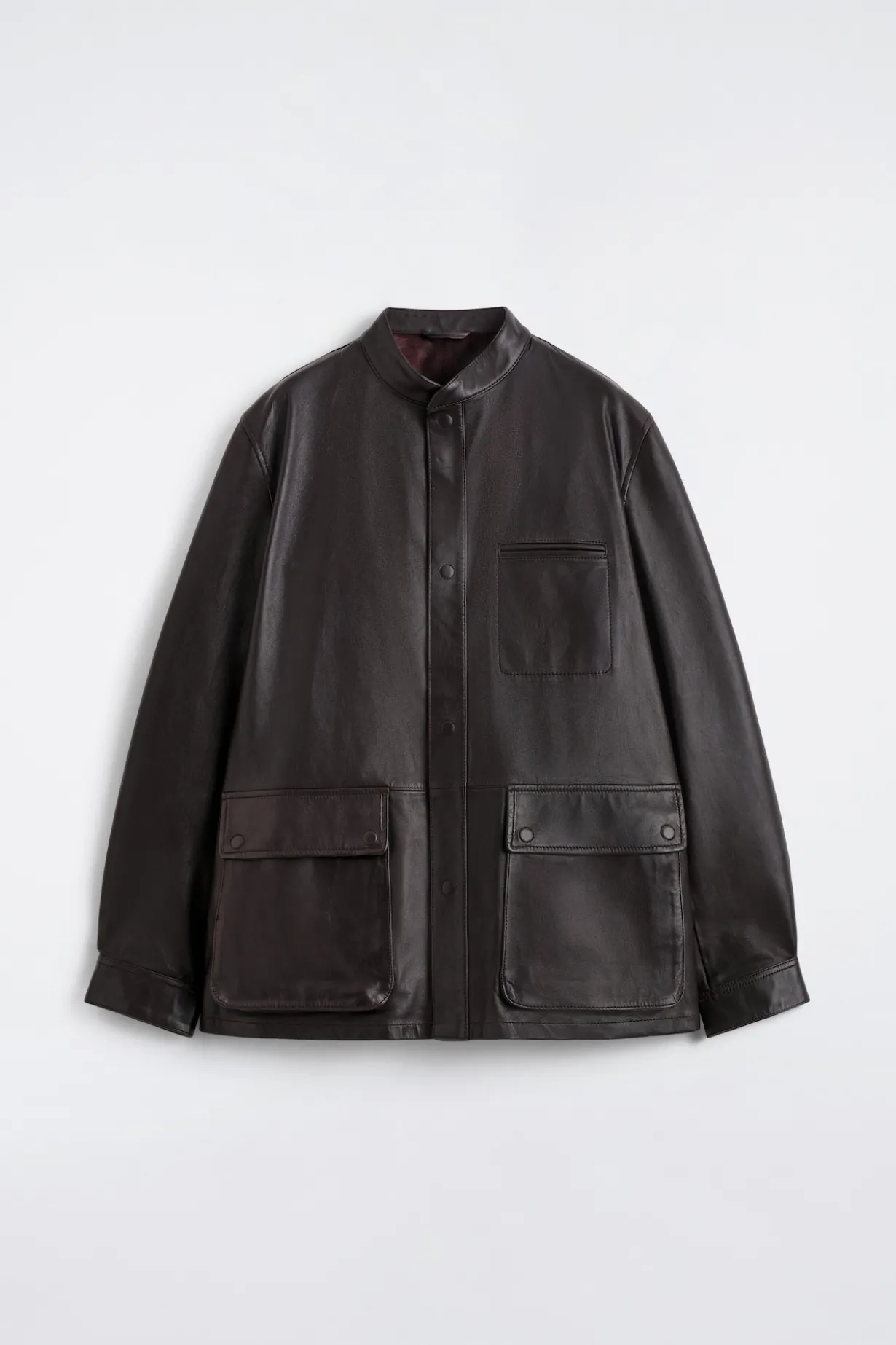 BURNISHED NAPPA LEATHER JACKET