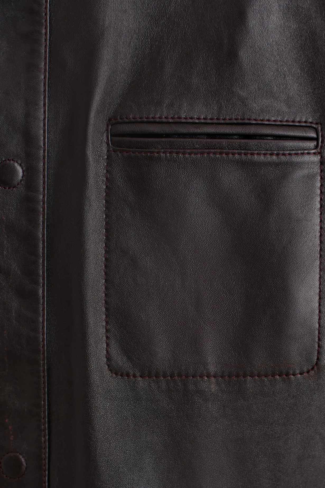 BURNISHED NAPPA LEATHER JACKET