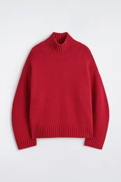 CASHMERE MOCK-NECK SWEATER