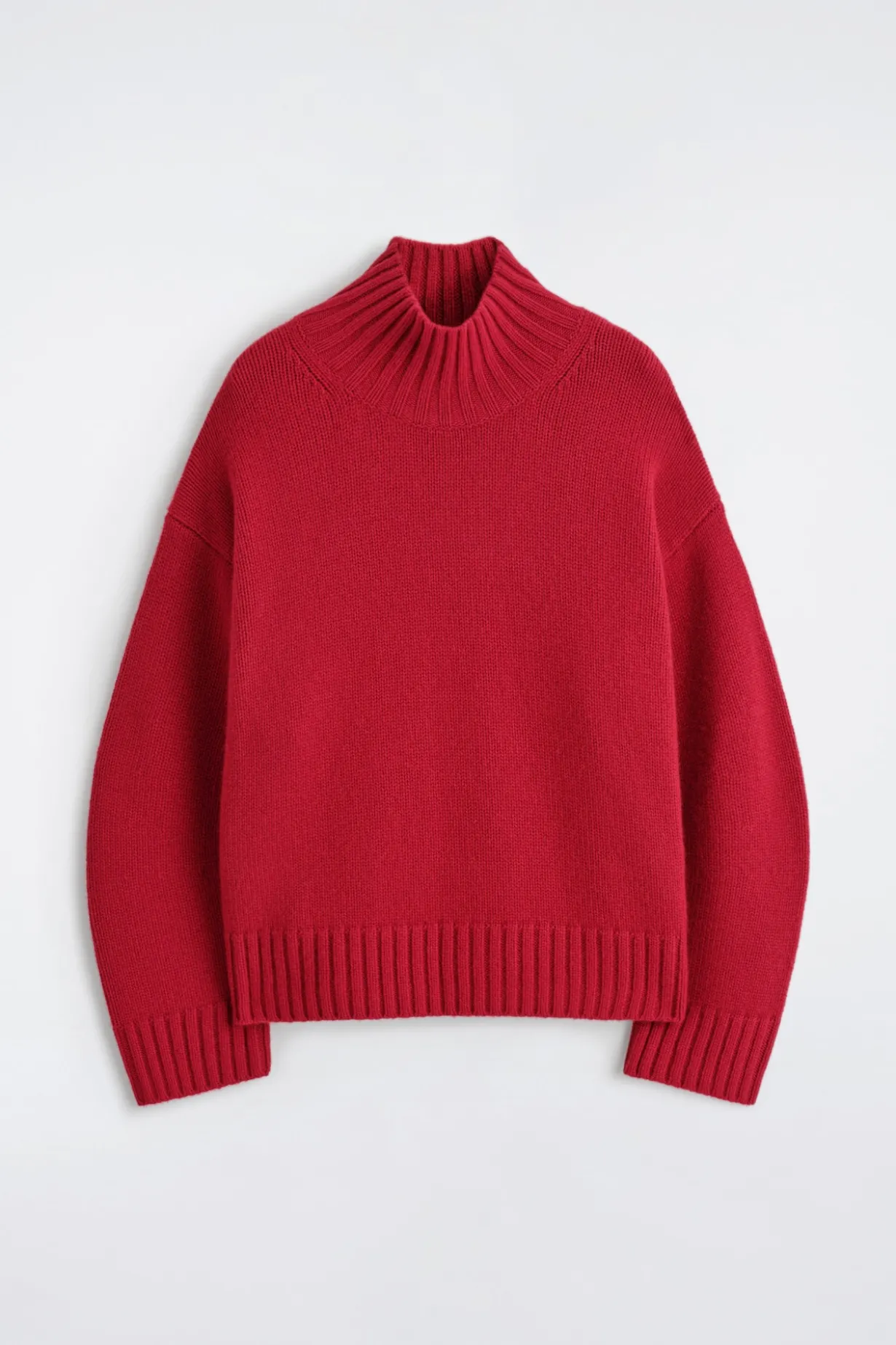 CASHMERE MOCK-NECK SWEATER