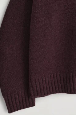CASHMERE MOCK-NECK SWEATER