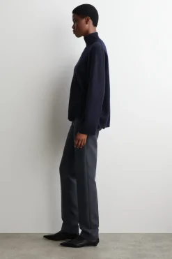 CASHMERE MOCK-NECK SWEATER