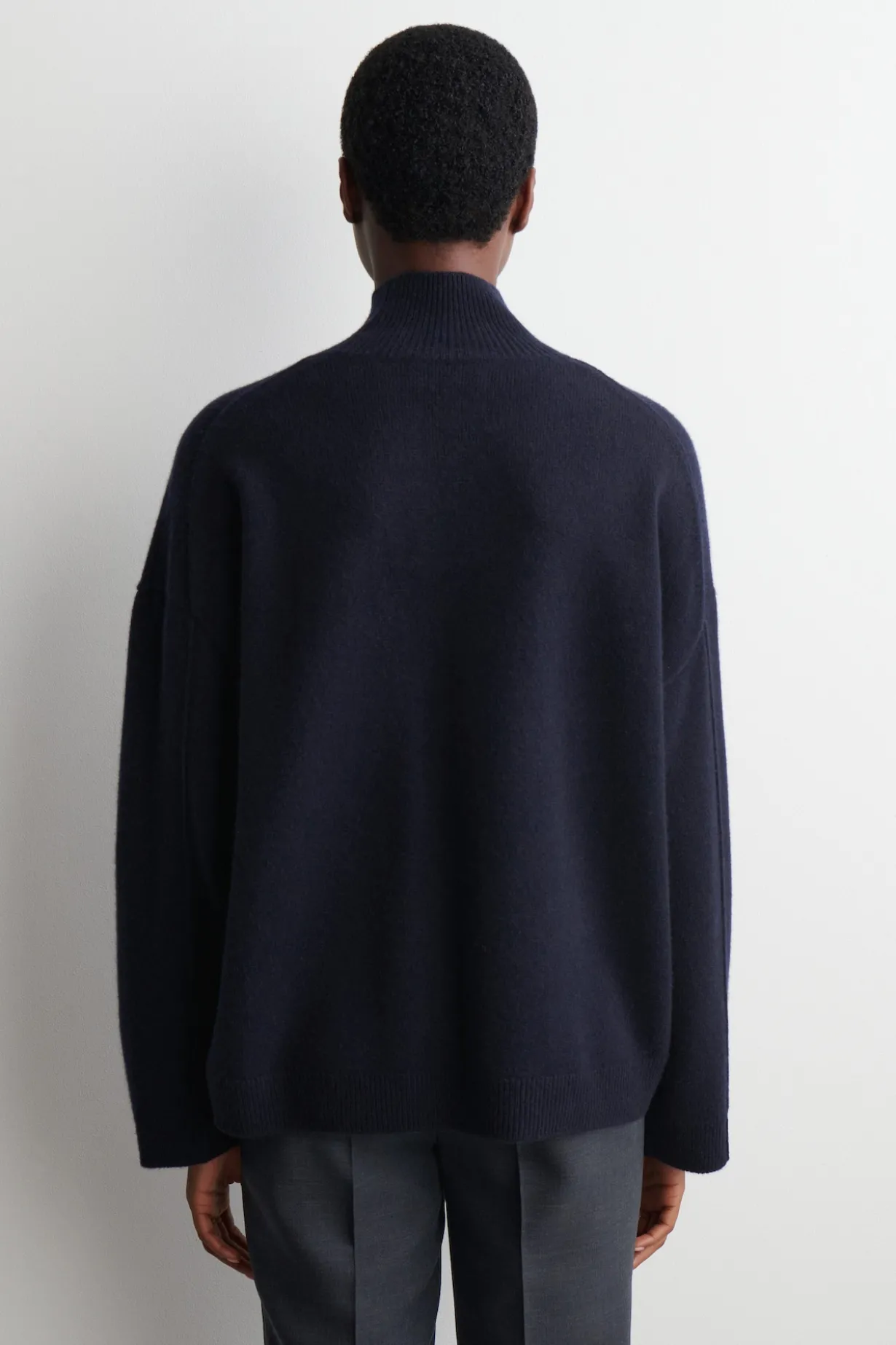 CASHMERE MOCK-NECK SWEATER