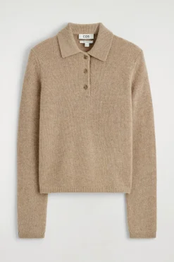 CASHMERE POLO SWEATER
