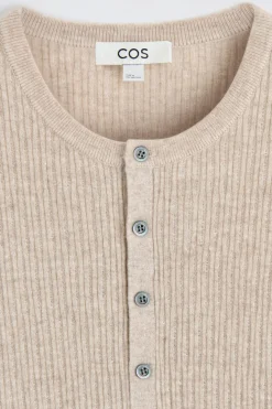 CASHMERE-LINEN HENLEY T-SHIRT