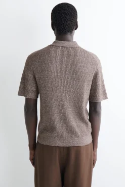 CASHMERE-LINEN POLO SHIRT