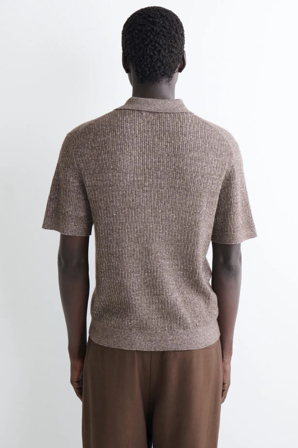 CASHMERE-LINEN POLO SHIRT