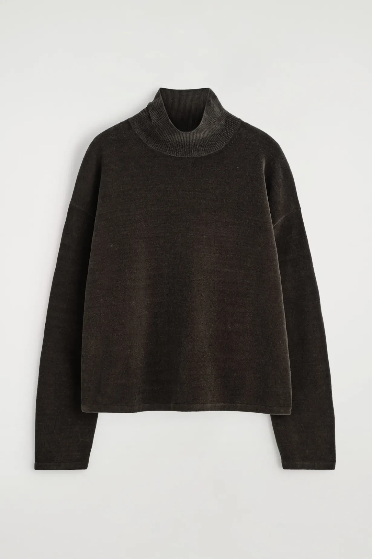 CHENILLE MOCK-NECK SWEATER