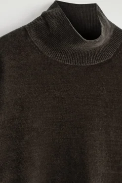 CHENILLE MOCK-NECK SWEATER