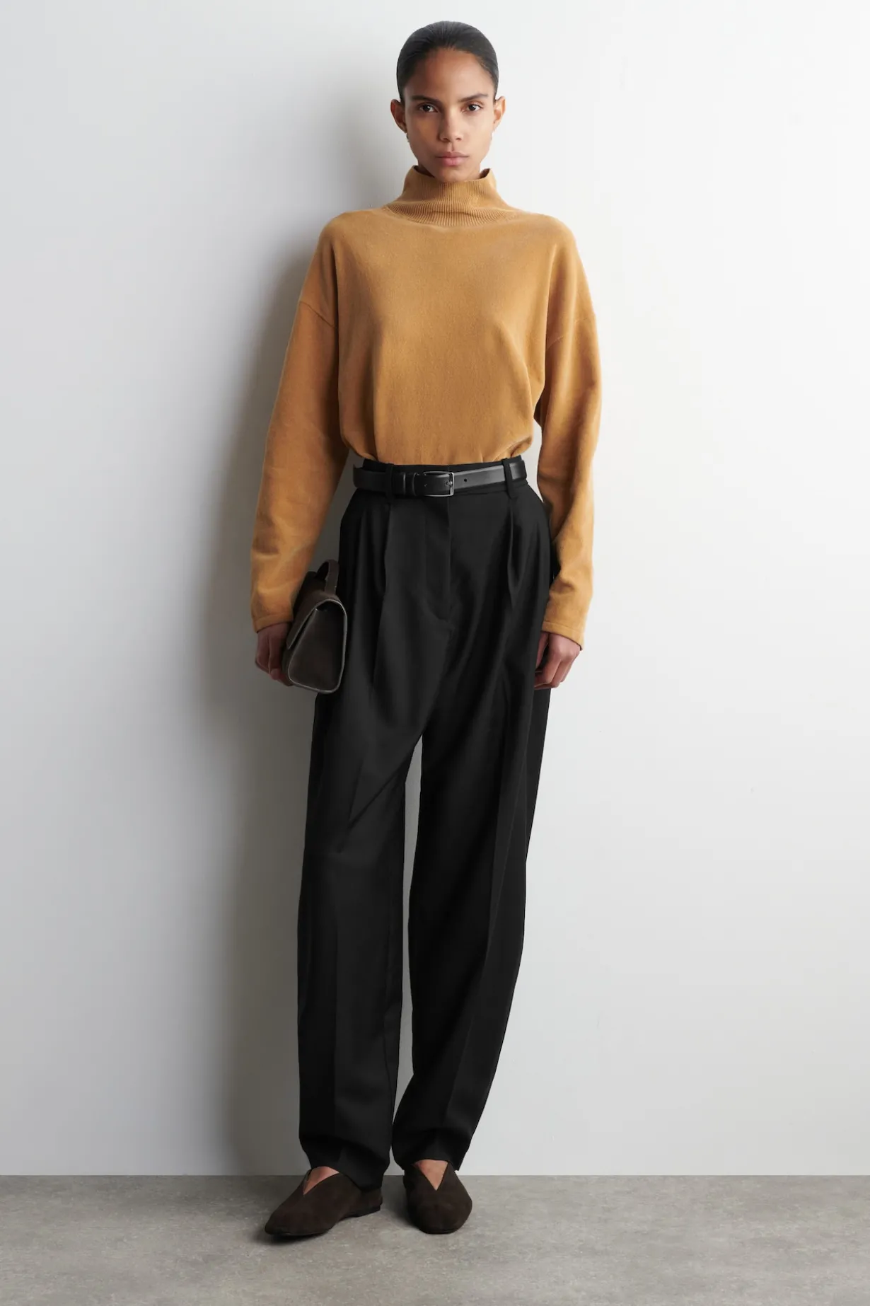 CHENILLE MOCK-NECK SWEATER