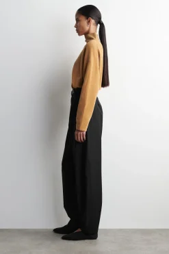 CHENILLE MOCK-NECK SWEATER