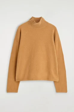 CHENILLE MOCK-NECK SWEATER