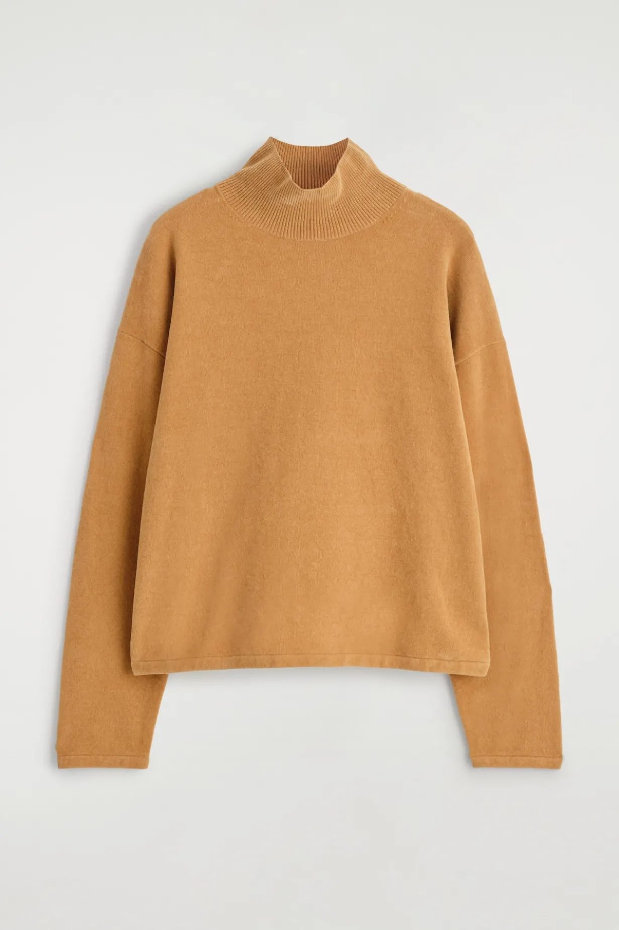 CHENILLE MOCK-NECK SWEATER