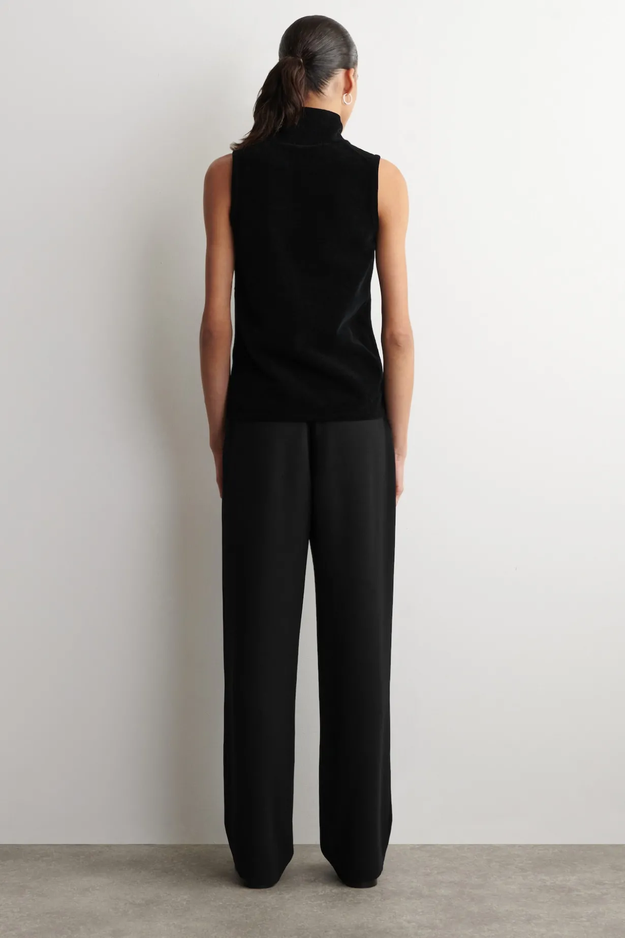 CHENILLE MOCK-NECK VEST