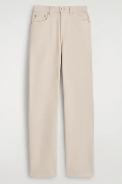 CHORD CANVAS STRAIGHT-LEG JEANS