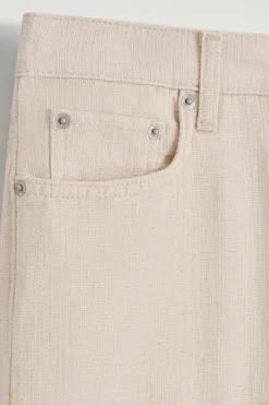 CHORD CANVAS STRAIGHT-LEG JEANS