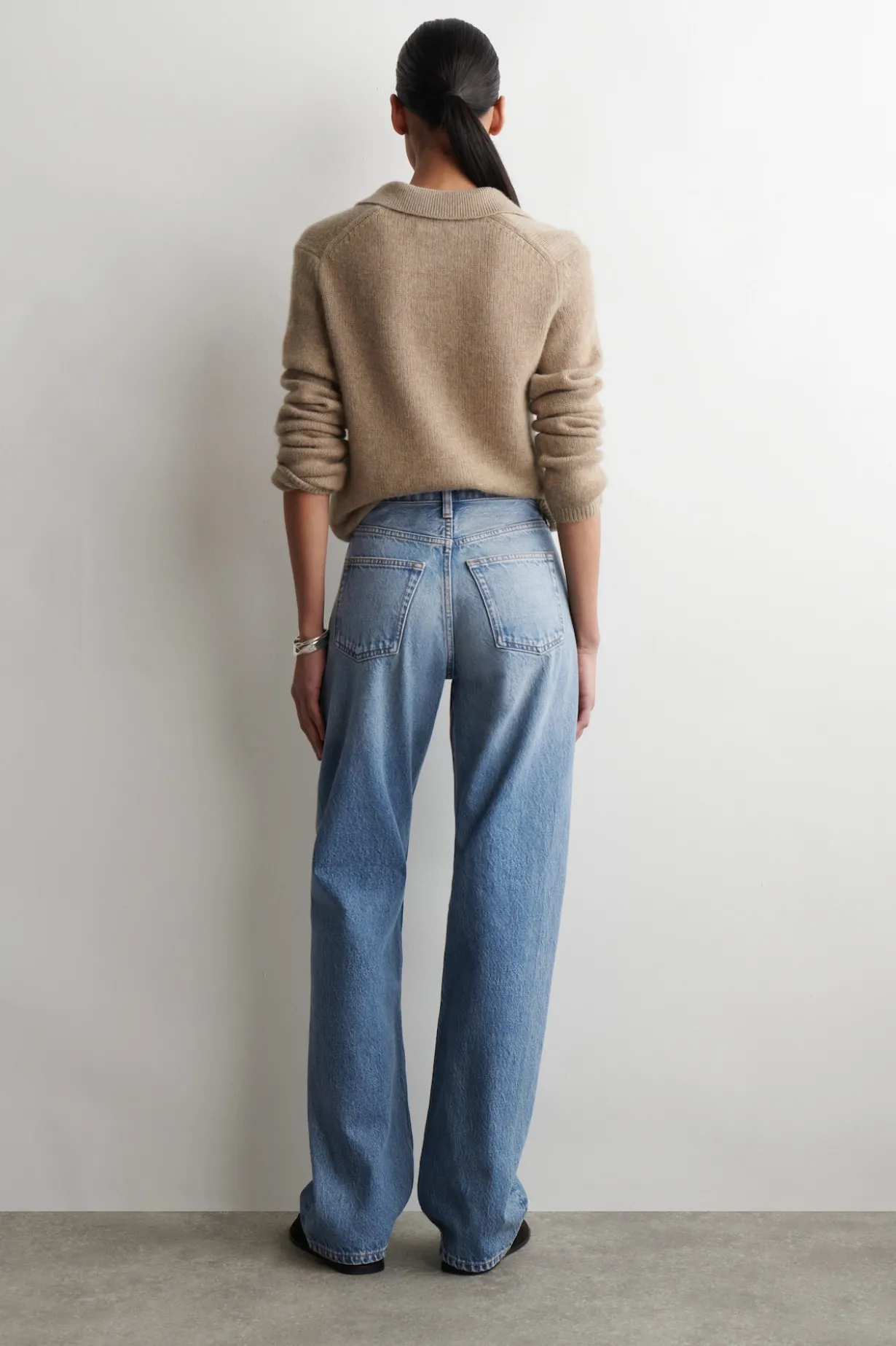 CHORD STRAIGHT-LEG JEANS