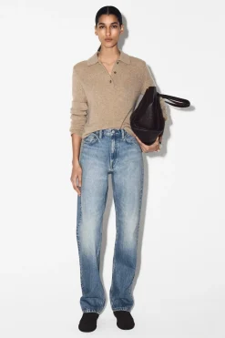 CHORD STRAIGHT-LEG JEANS
