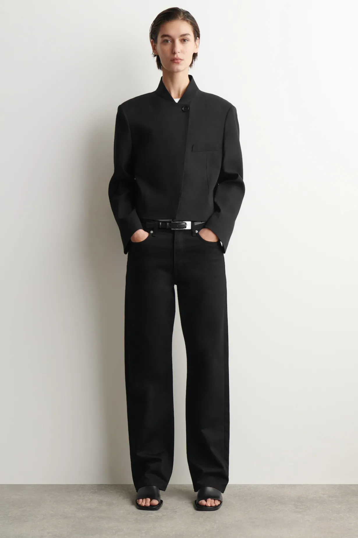 CHORD STRAIGHT-LEG JEANS