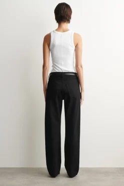 CHORD STRAIGHT-LEG JEANS