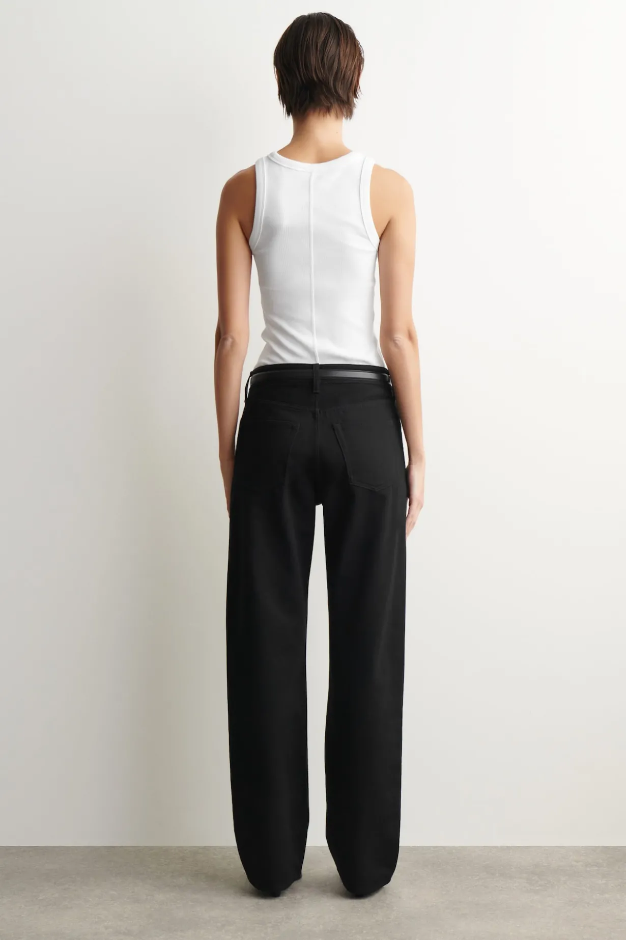 CHORD STRAIGHT-LEG JEANS