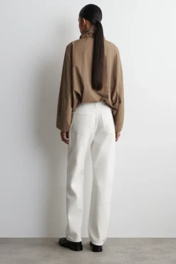 CHORD STRAIGHT-LEG JEANS