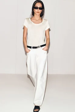 CHORD STRAIGHT-LEG JEANS