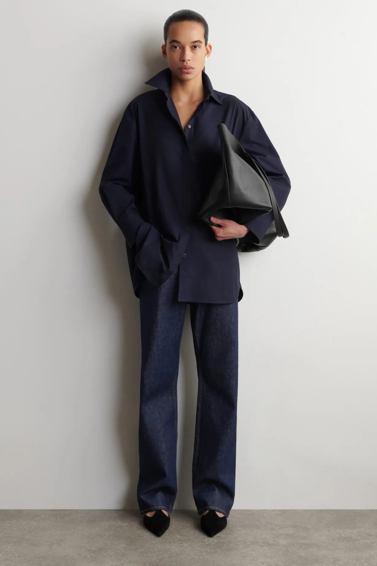 CHORD STRAIGHT-LEG JEANS