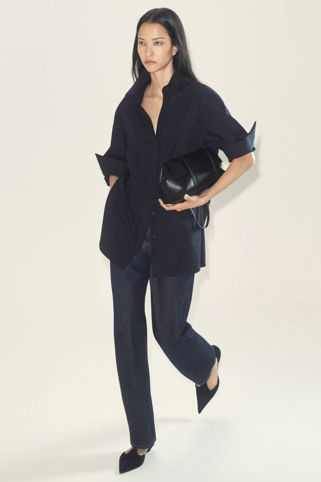CHORD STRAIGHT-LEG JEANS