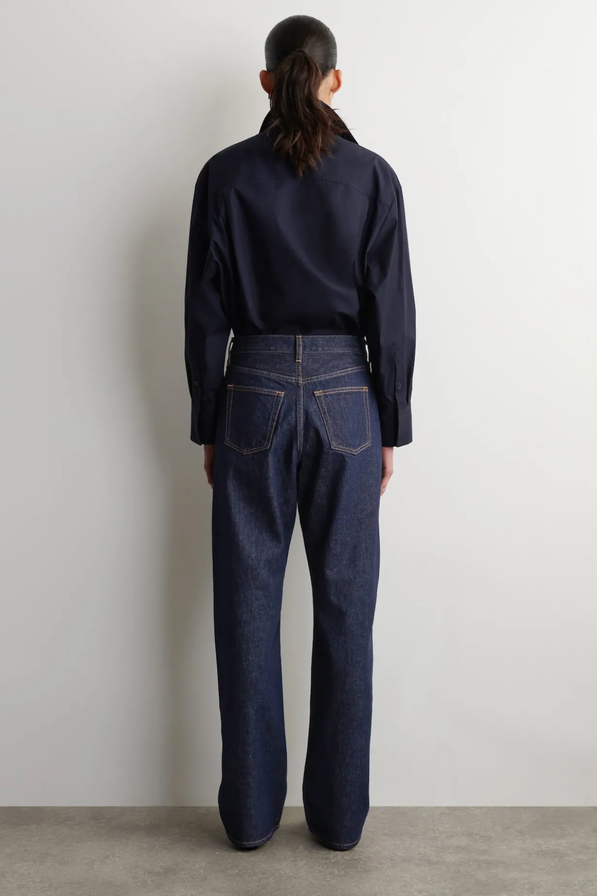 CHORD STRAIGHT-LEG JEANS