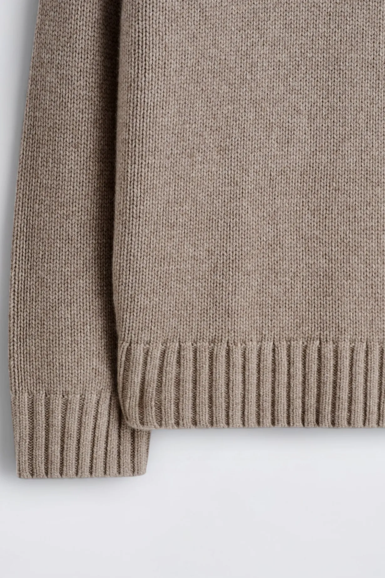 CHUNKY PURE CASHMERE CREW-NECK SWEATER