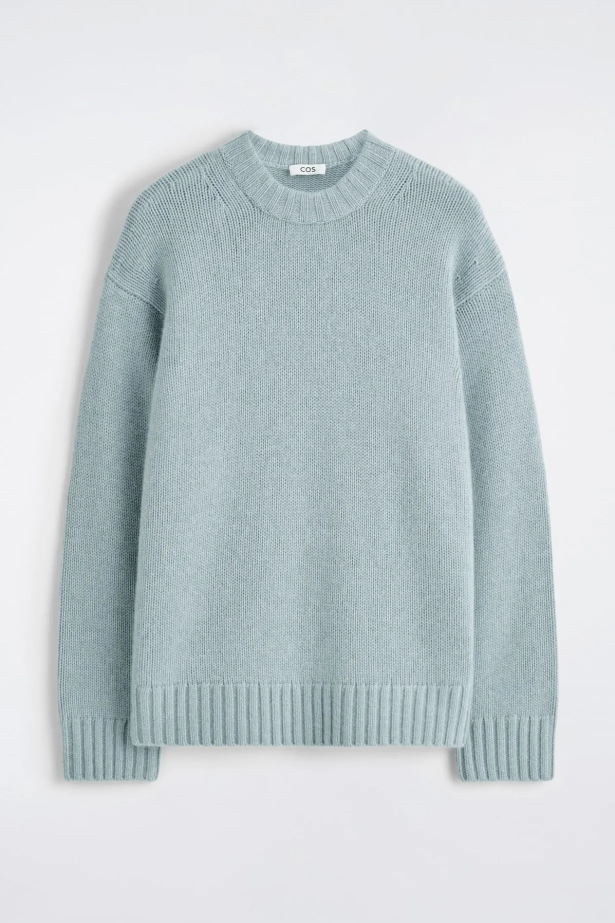 CHUNKY PURE CASHMERE CREW-NECK SWEATER