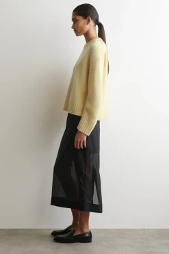CHUNKY PURE CASHMERE CREW-NECK SWEATER