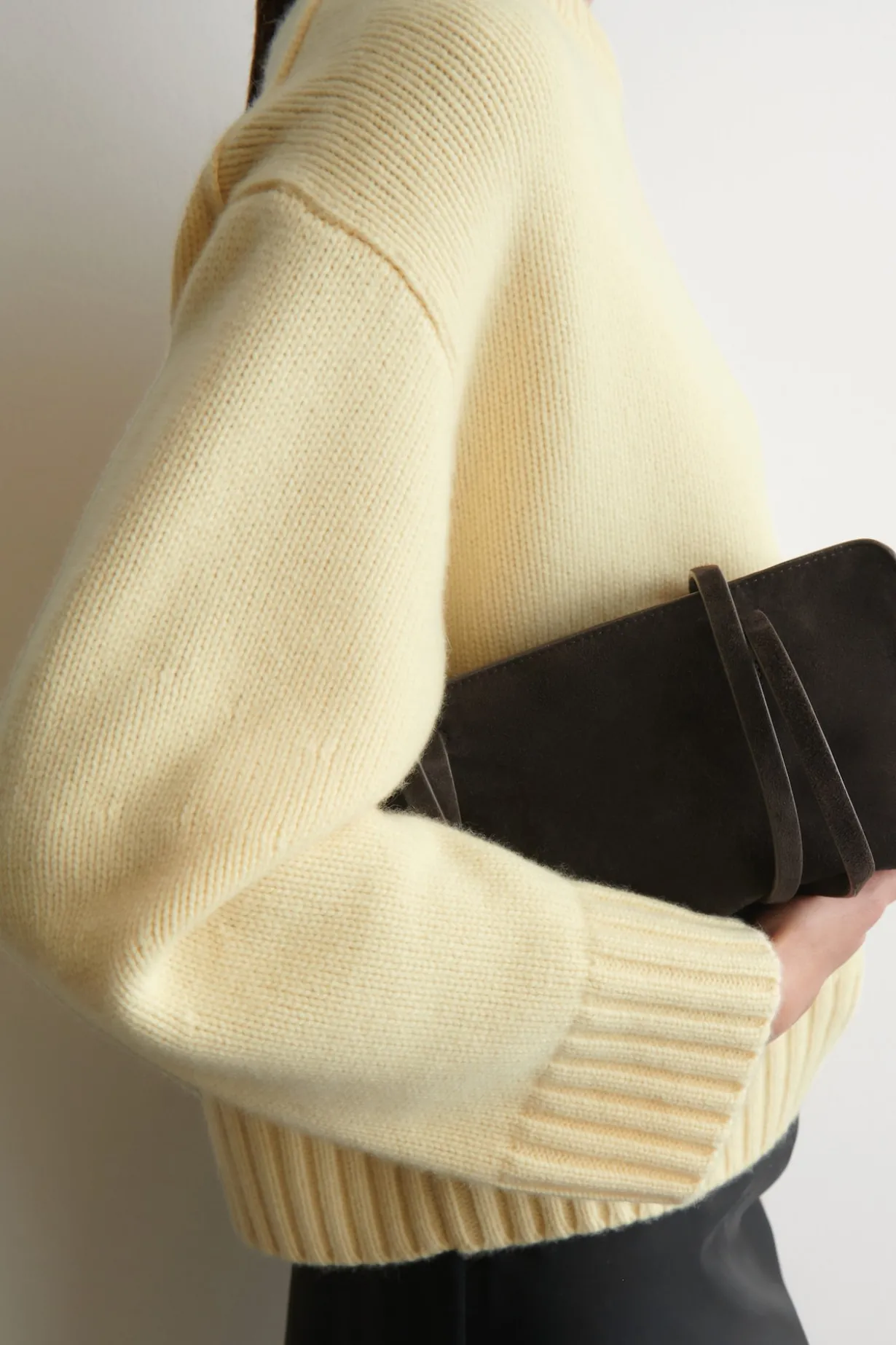 CHUNKY PURE CASHMERE CREW-NECK SWEATER