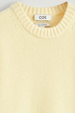 CHUNKY PURE CASHMERE CREW-NECK SWEATER