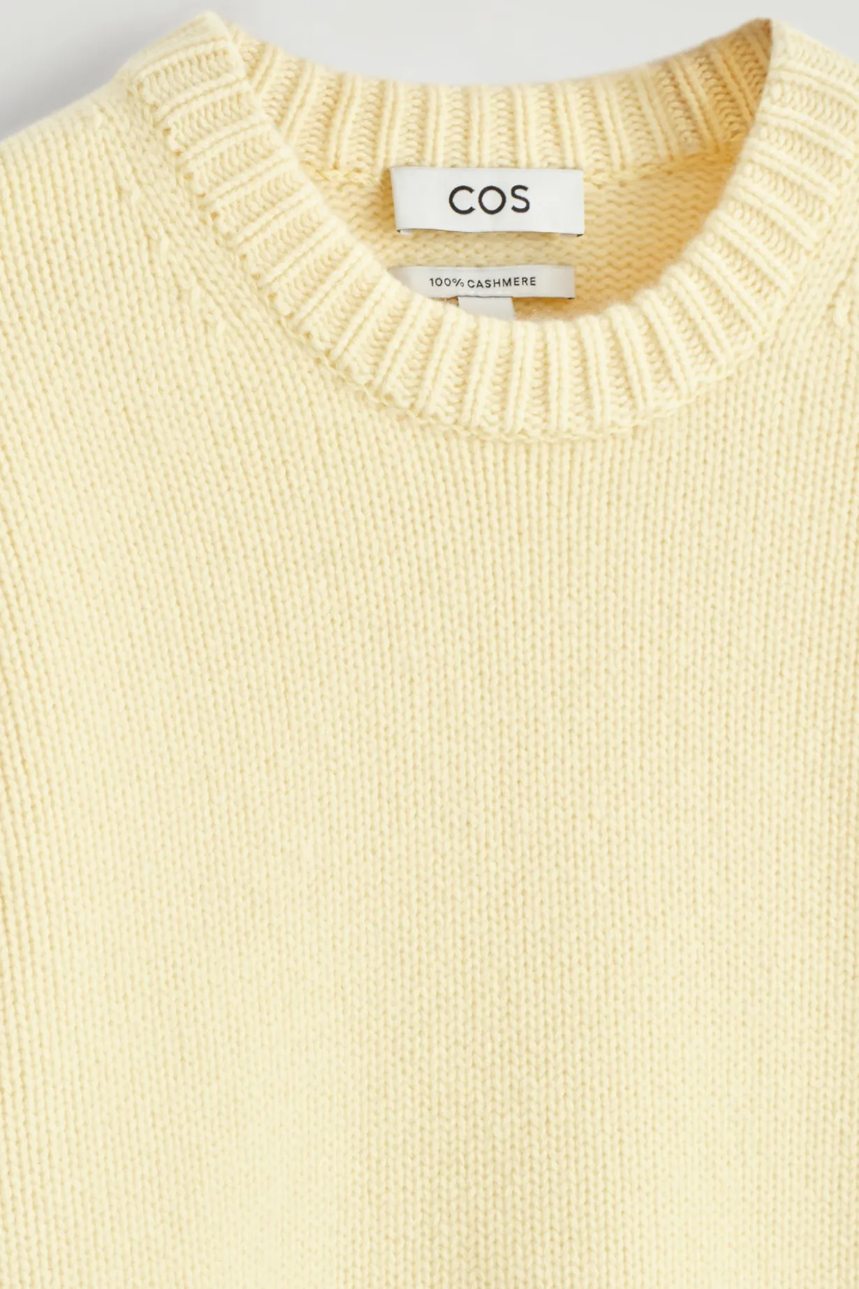 CHUNKY PURE CASHMERE CREW-NECK SWEATER