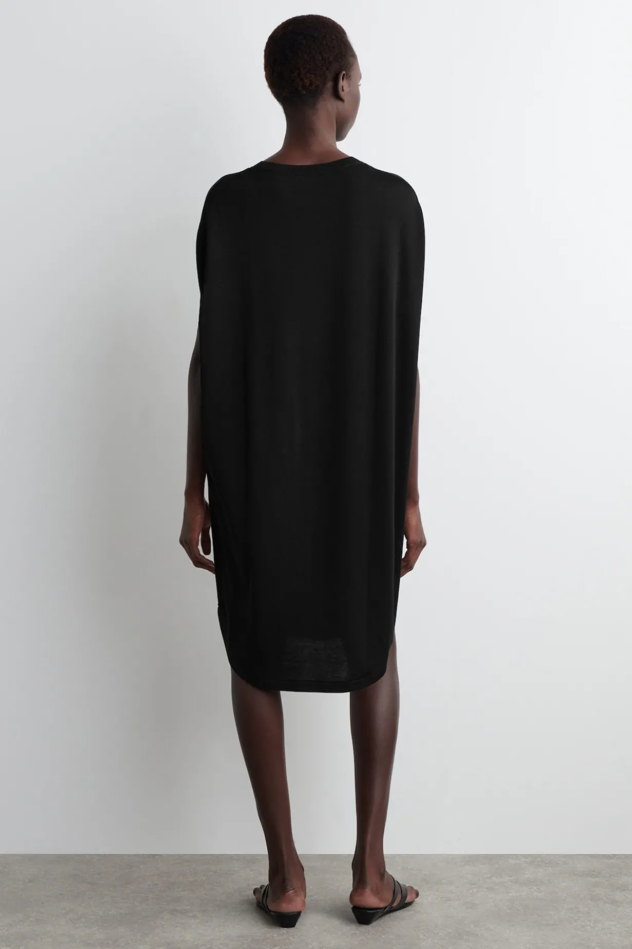 CIRCLE-CUT KNIT DRESS