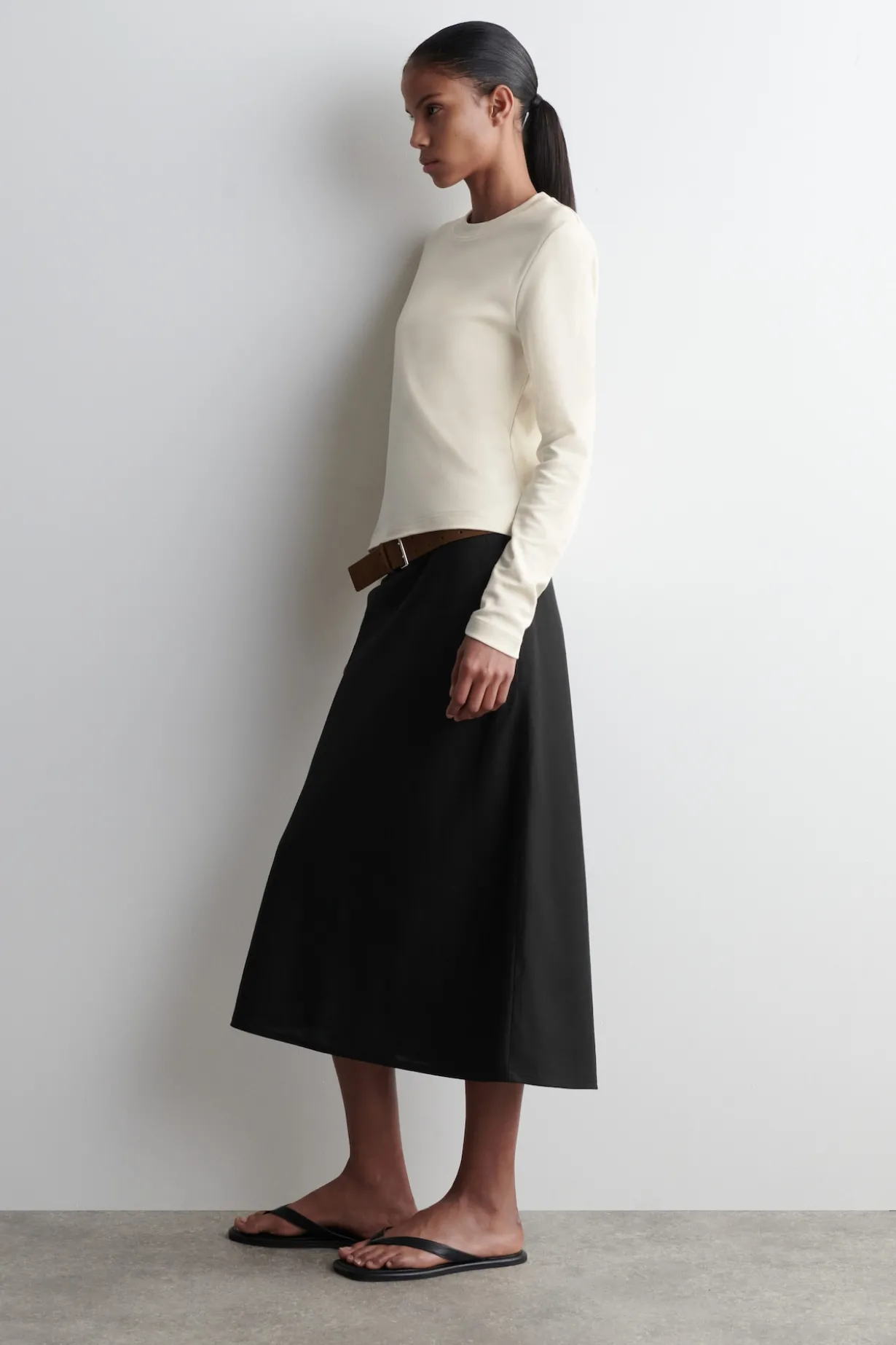 CLEAN CUT REGULAR LONG-SLEEVED T-SHIRT