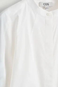 COLLARLESS COTTON SHIRT