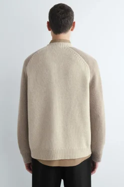 COLOUR-BLOCK CASHMERE SWEATER
