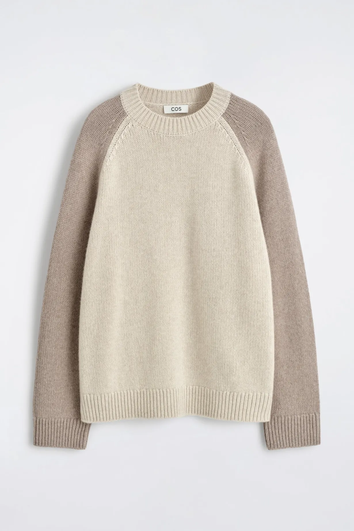 COLOUR-BLOCK CASHMERE SWEATER