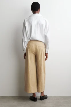 CORDUROY BARREL-LEG PANTS