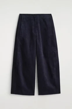 CORDUROY BARREL-LEG PANTS