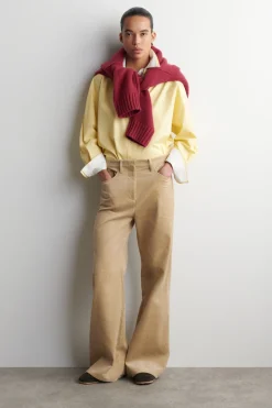 CORDUROY STRAIGHT-LEG PANTS