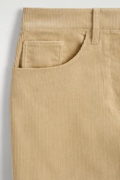 CORDUROY STRAIGHT-LEG PANTS