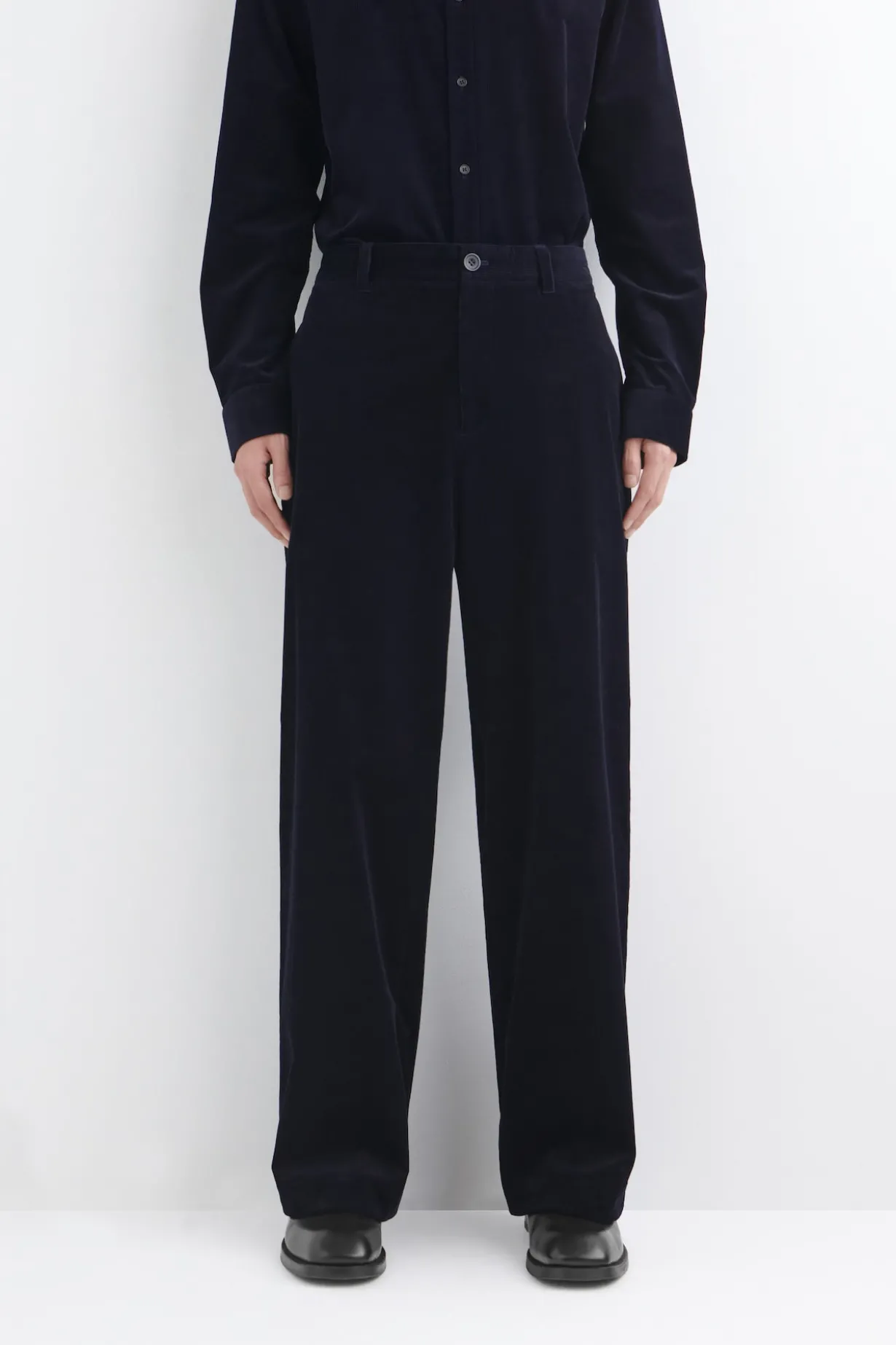 CORDUROY WIDE-LEG PANTS