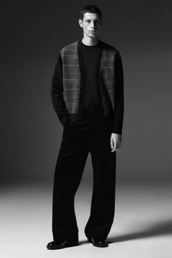 CORDUROY WIDE-LEG PANTS