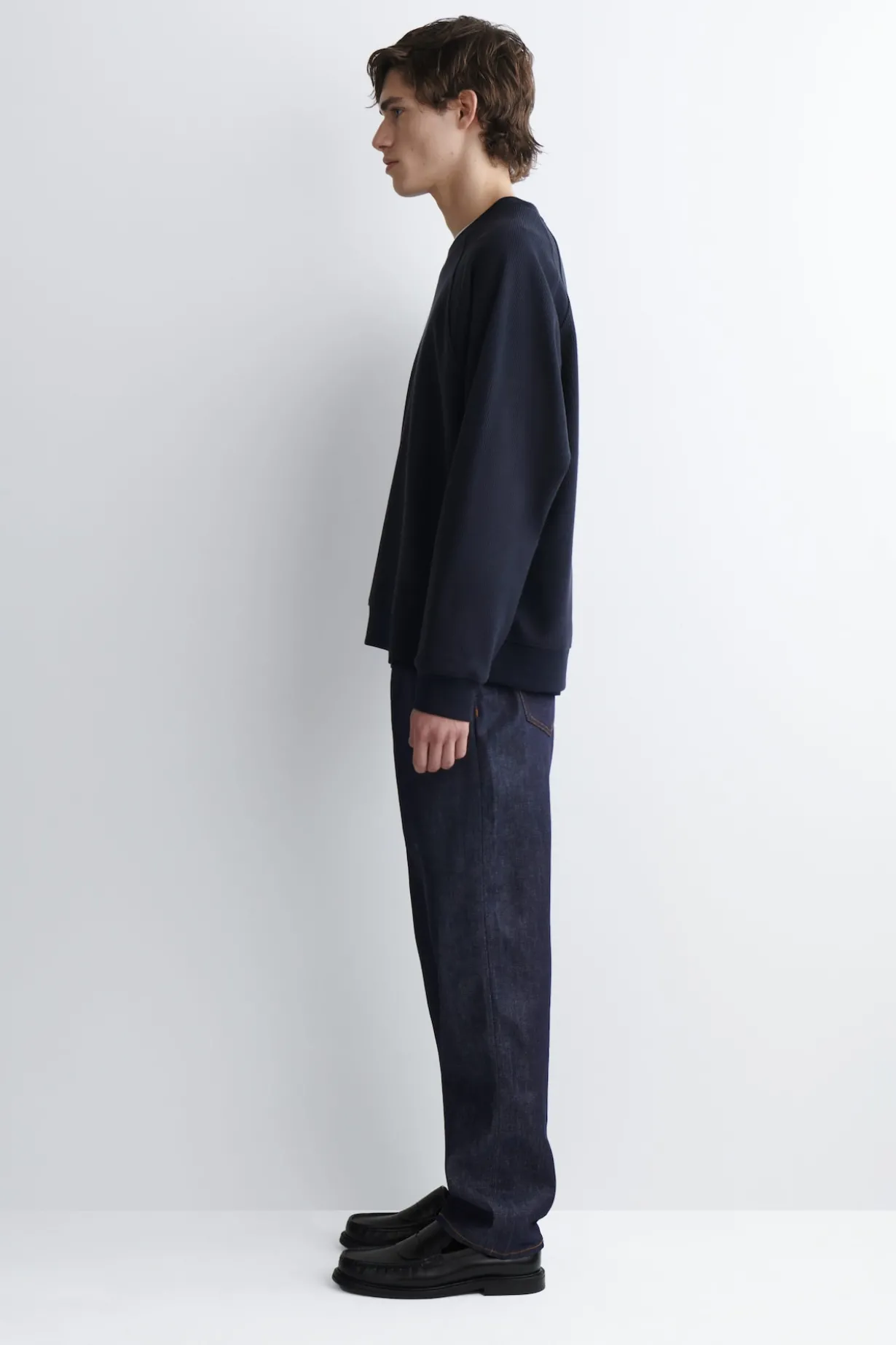 CORDUROY-JERSEY SWEATSHIRT